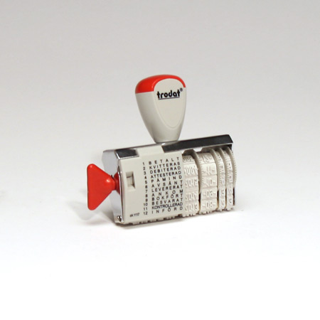 Datum-12 lagertexter, 4 mm